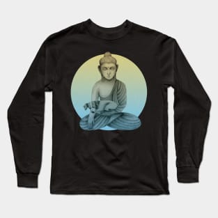 Buddha with dog 3 Long Sleeve T-Shirt